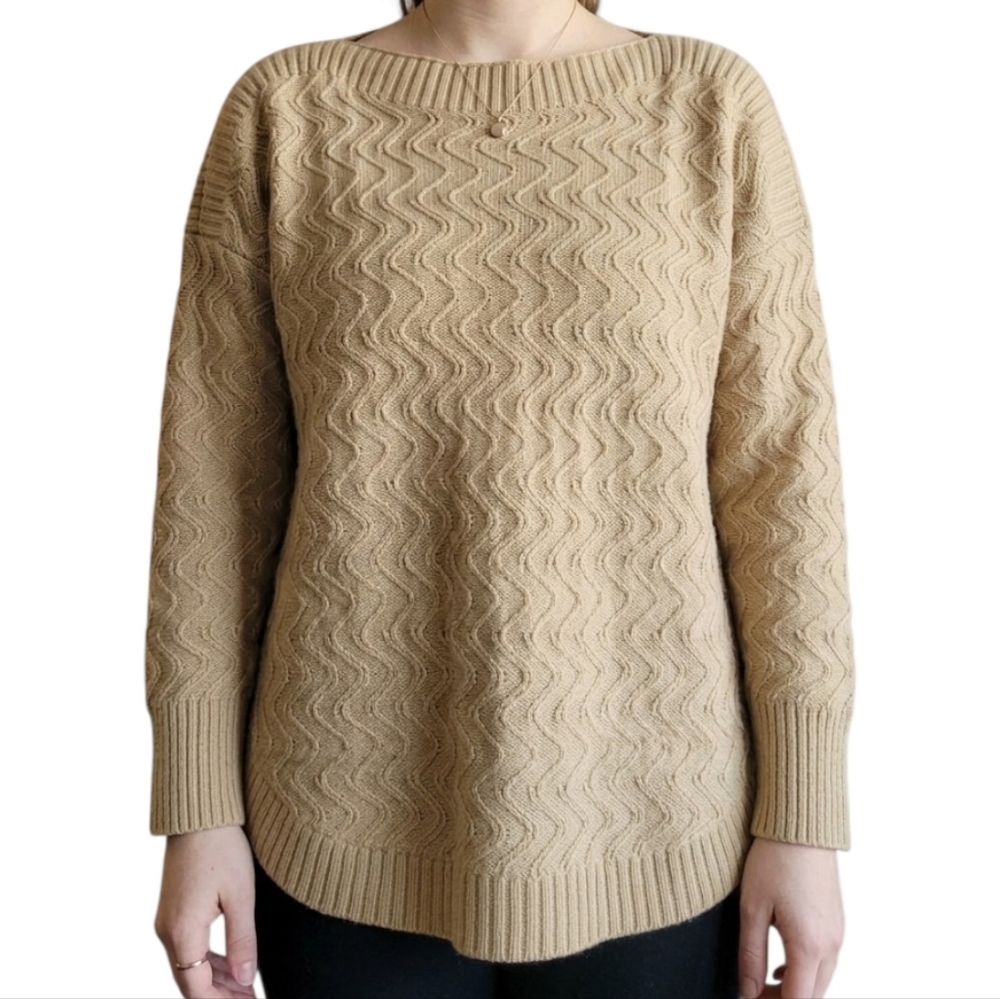Lee Taupe Patterened Sweater